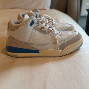 Kids Air Jordan 3 sneakers.  Never worn
